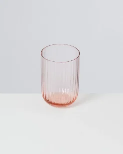 Joia Glas klein riffled rosé