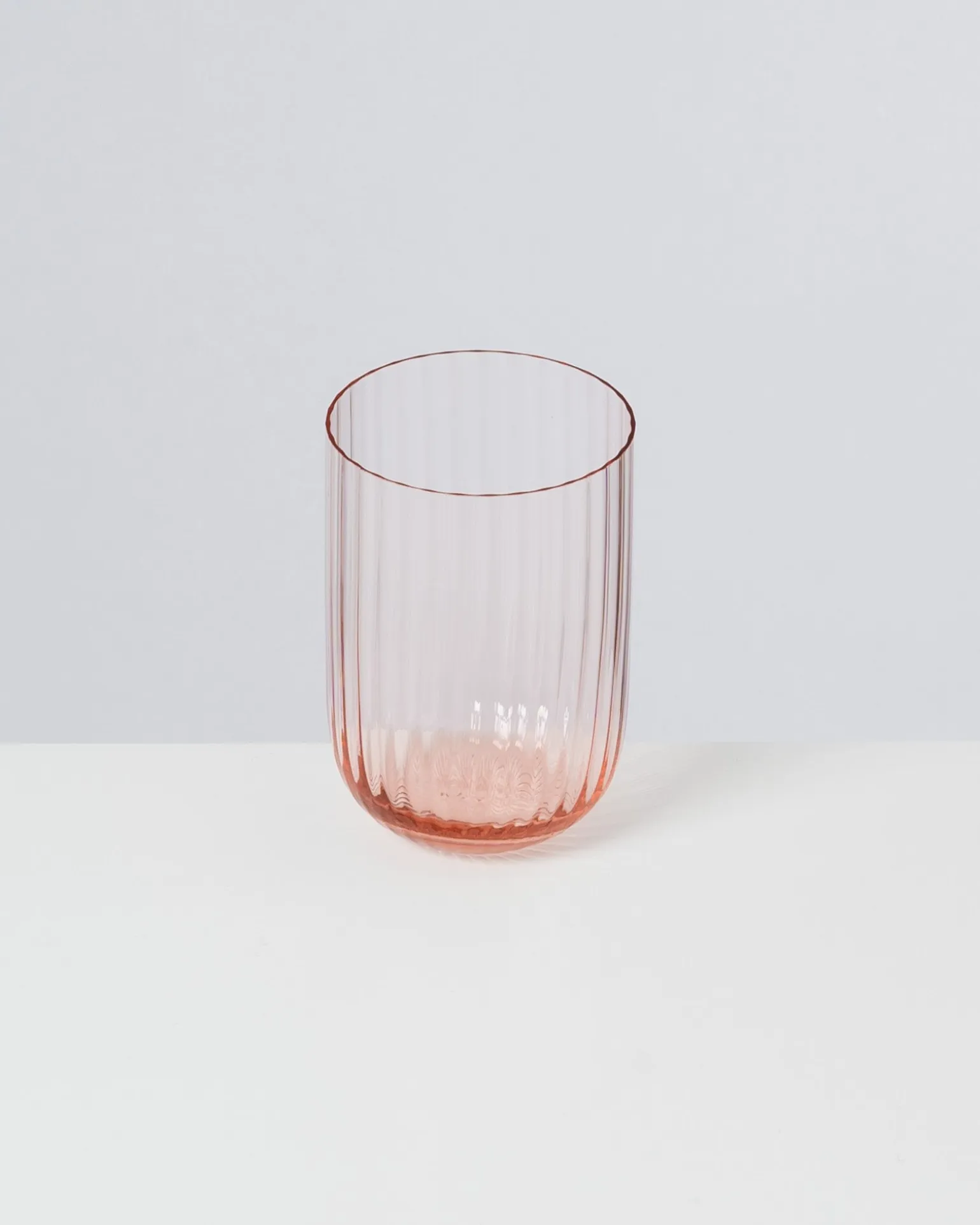 Joia Glas klein riffled rosé