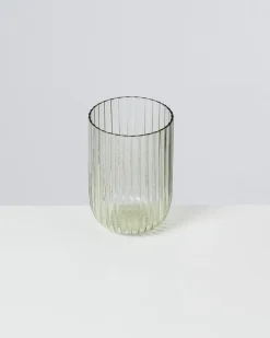 Joia Glas klein riffled smaragd