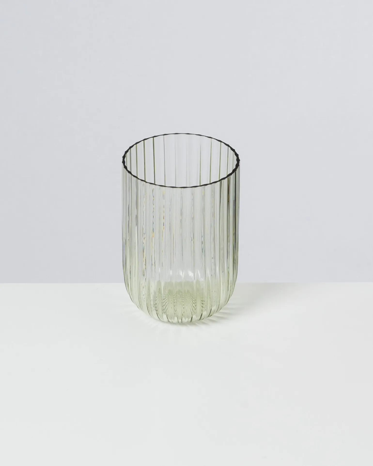 Joia Glas klein riffled smaragd