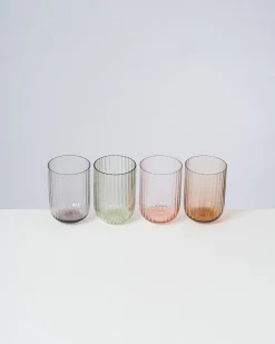 Joia Glas klein riffled smaragd
