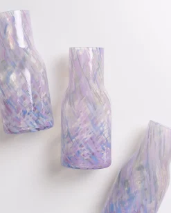 Joia Glaskaraffe drops blau lila