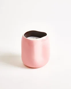 João Duftkerze Vanilla Wood rosa braun