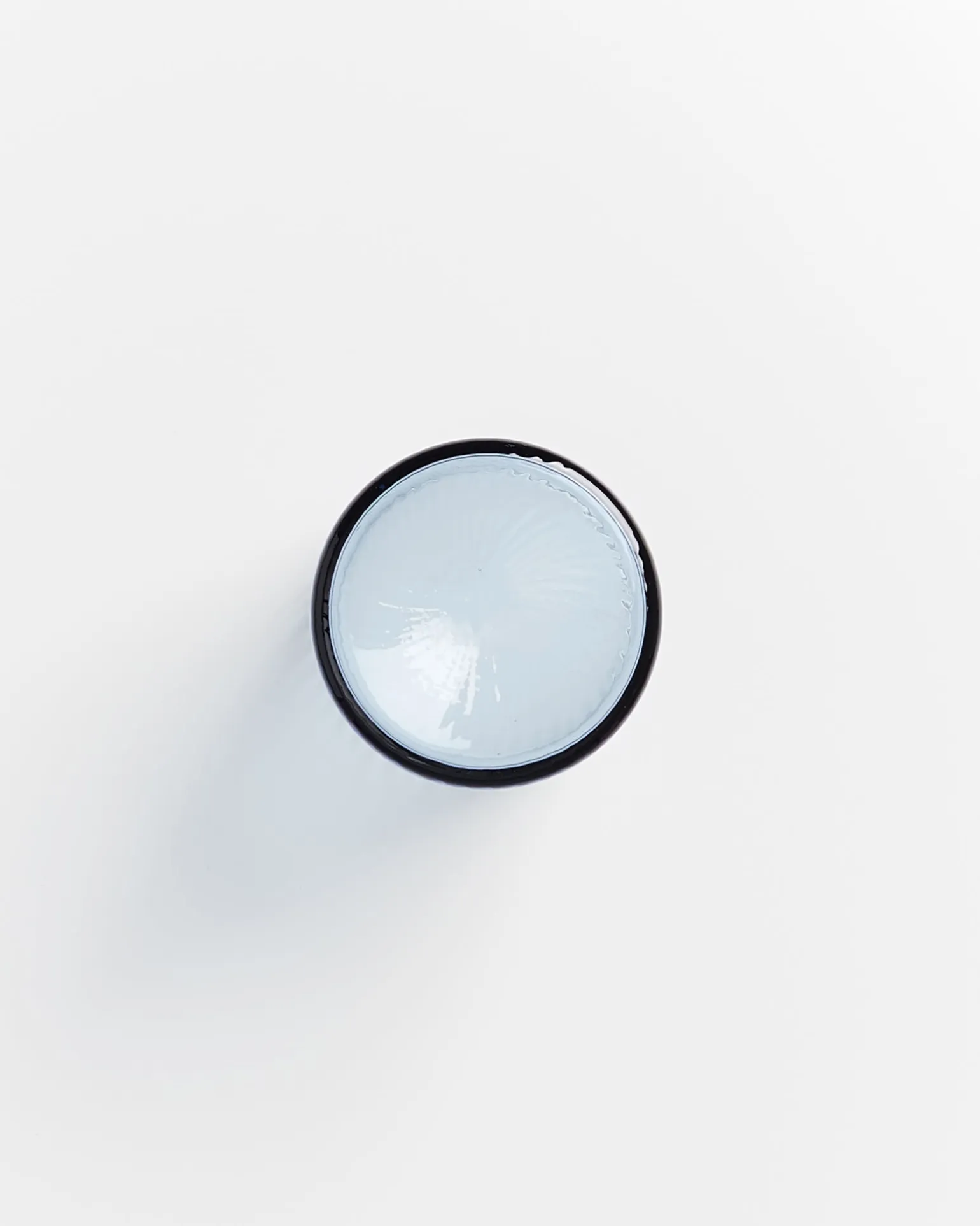 Leiria Glas klein riffled blau