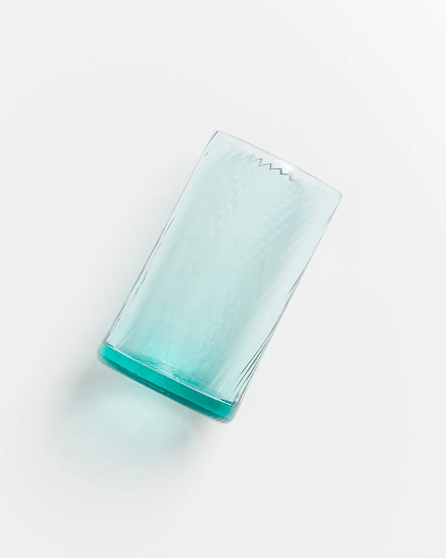 Leiria Glas klein riffled grün