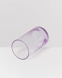 Leiria Glas klein riffled lila