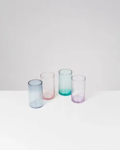 Leiria Glas klein riffled lila