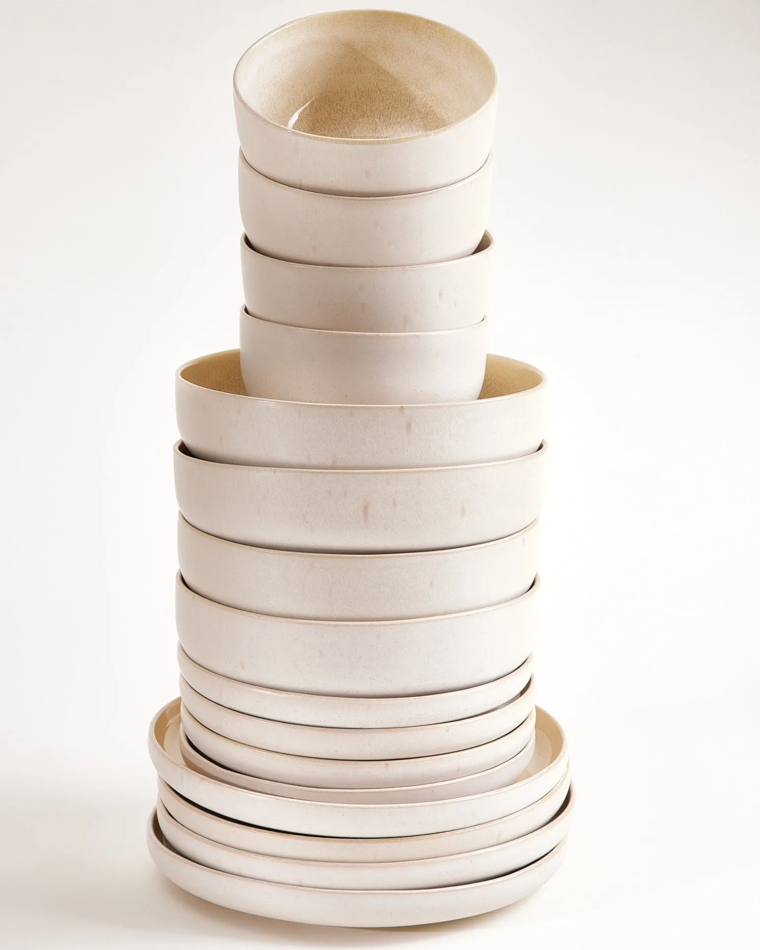 Lorosa Geschirr-Set modern sand 16-teilig