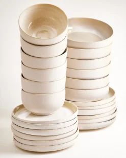 Lorosa Geschirr-Set modern sand 24-teilig