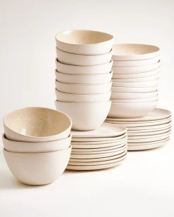 Lorosa Geschirr-Set sand 40-teilig