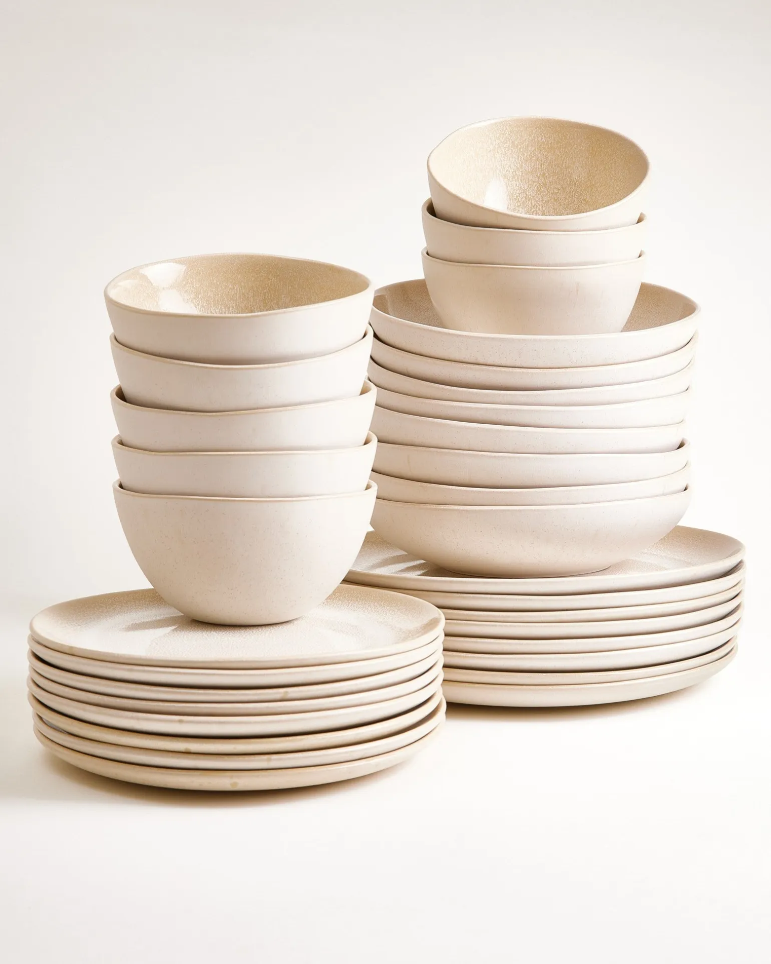 Lorosa Geschirr-Set sand 32-teilig