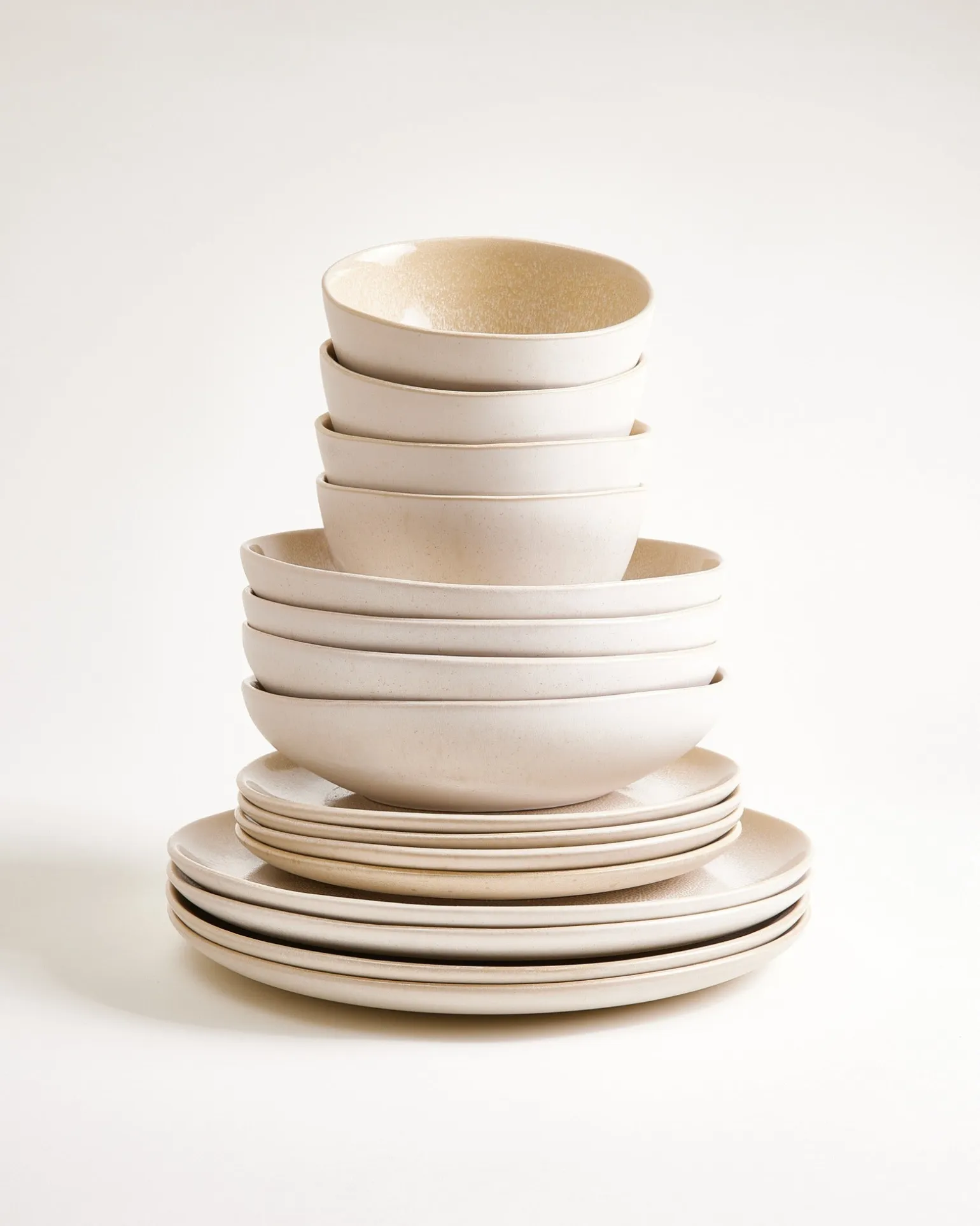 Lorosa Geschirr-Set sand 16-teilig