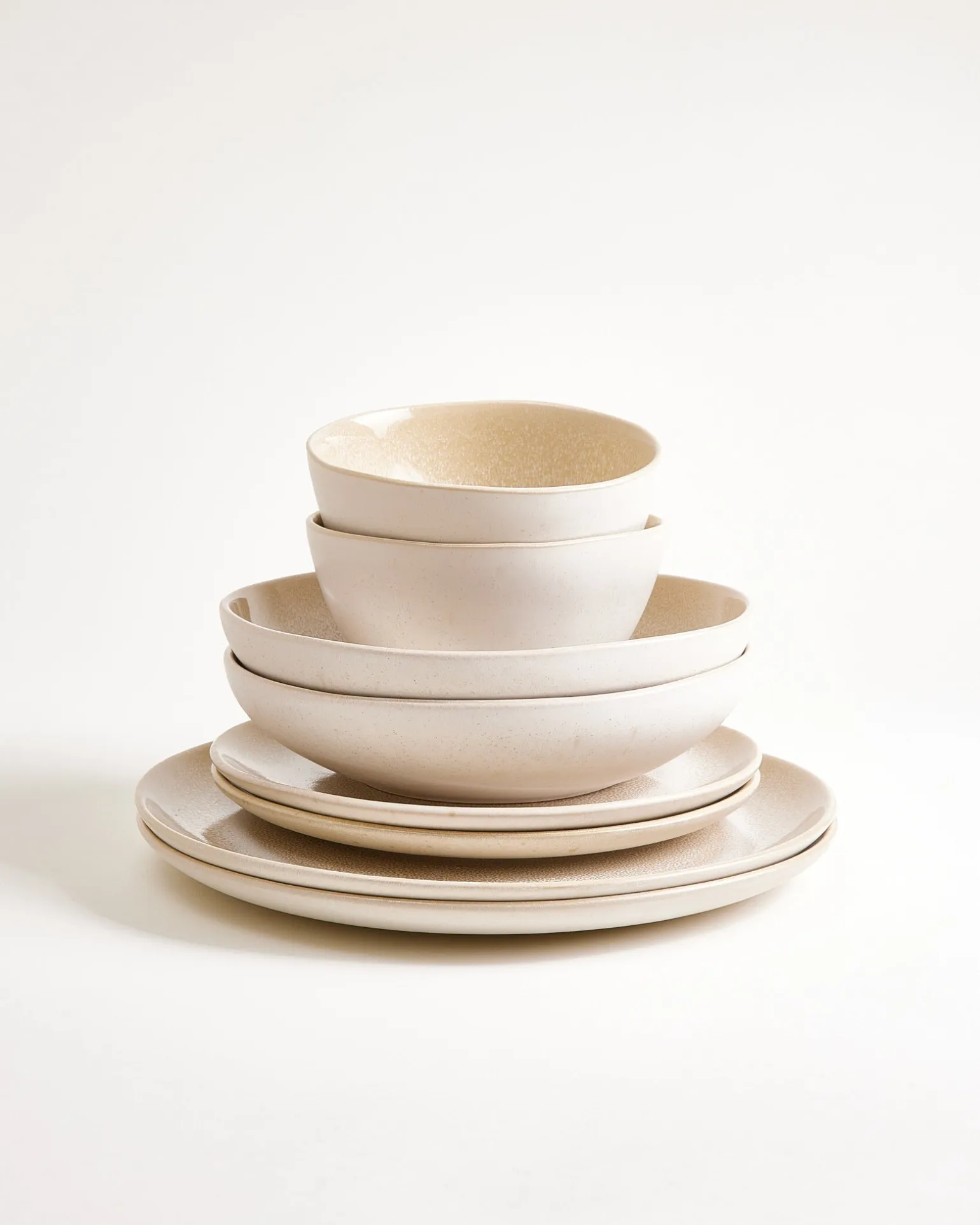 Lorosa Geschirr-Set sand 8-teilig