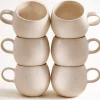 Lorosa Tasse groß sand 6er-Set
