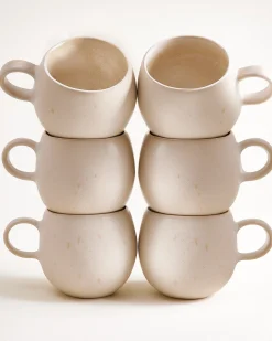 Lorosa Tasse groß sand 6er-Set