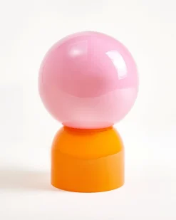 Lumo Glaslampe rosa orange