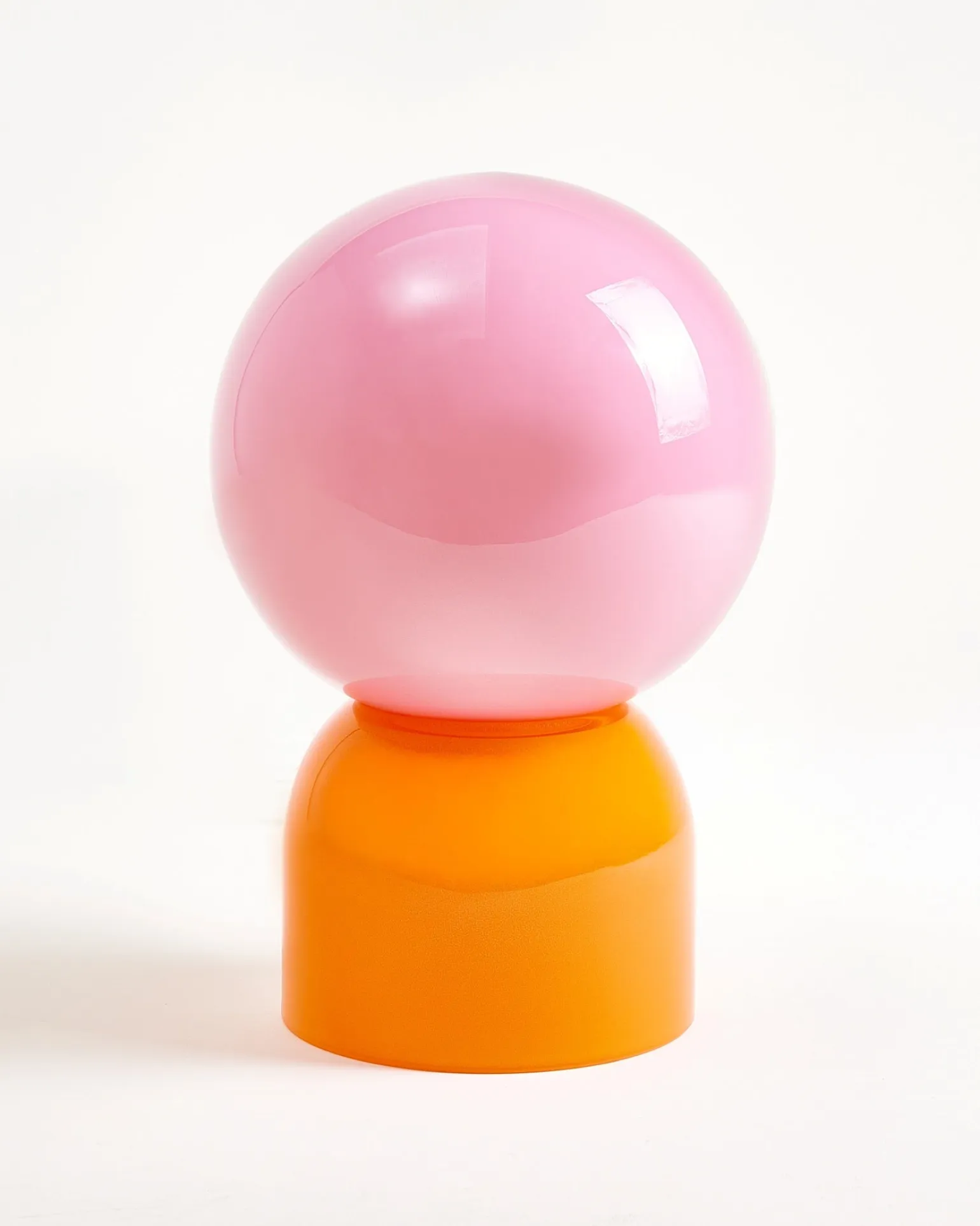 Lumo Glaslampe rosa orange