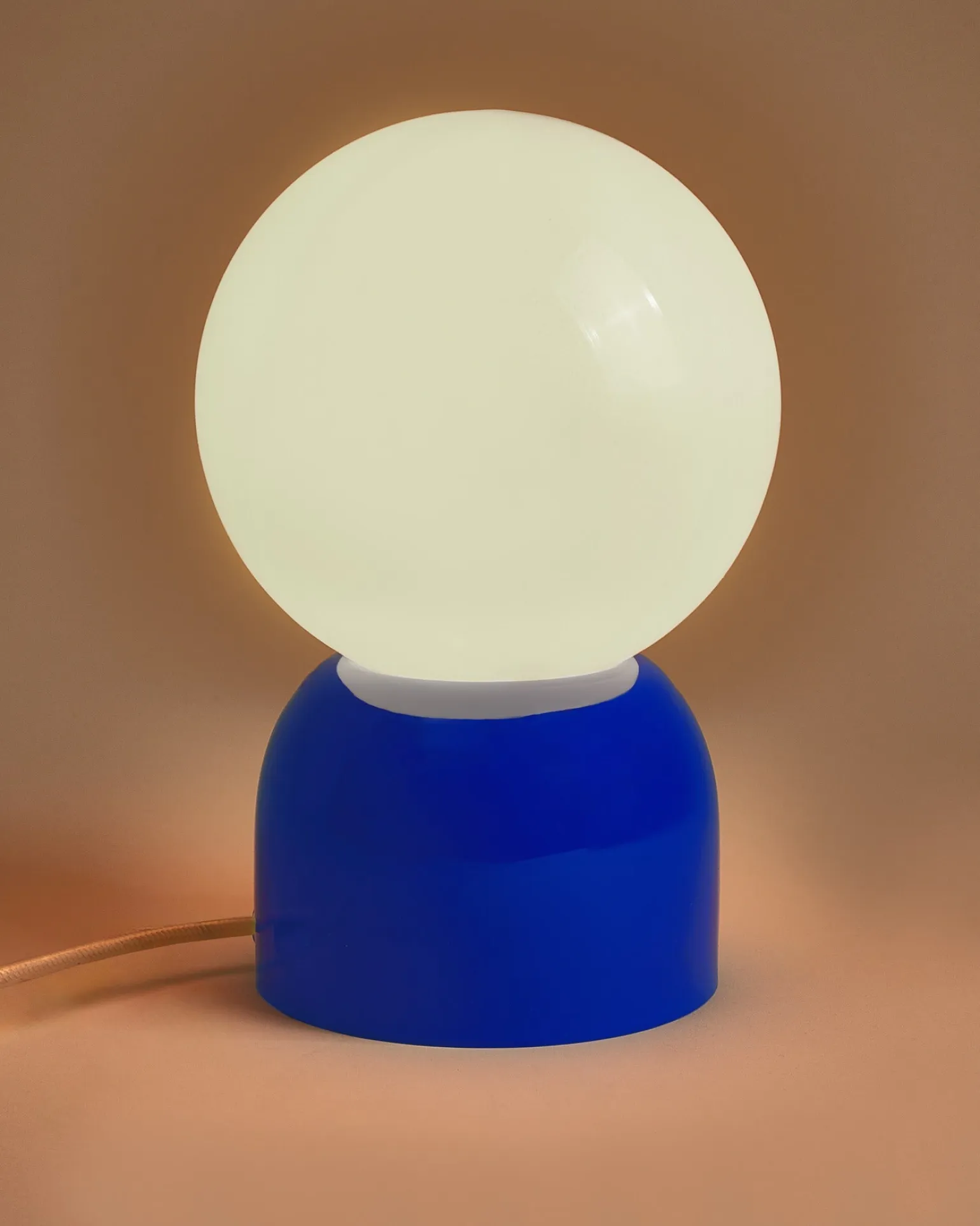 Lumo Glaslampe sand dunkelblau