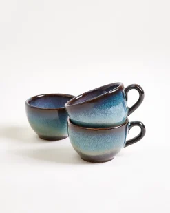 Madeira Espressotasse & Espressountertasse classic grünblau 4er-Set