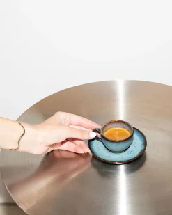 Madeira Espressotasse & Espressountertasse classic grünblau
