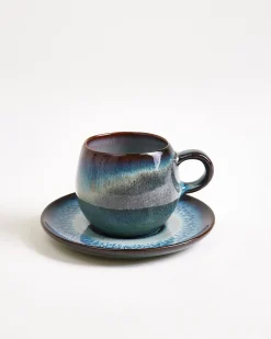 Madeira Espressountertasse grünblau