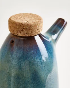Madeira Essig- & Ölflasche grünblau