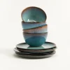 Madeira Frühstücks-Set grünblau 8-teilig