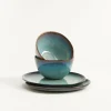 Madeira Frühstücks-Set grünblau 4-teilig