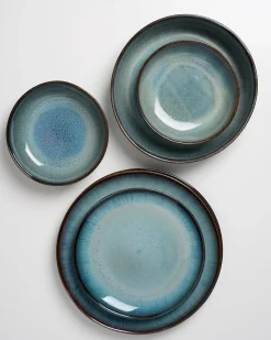 Madeira Geschirr-Set modern grünblau 7-teilig
