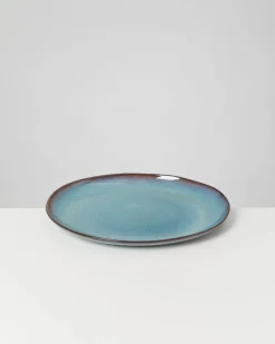 Madeira Servierplatte L oval grünblau