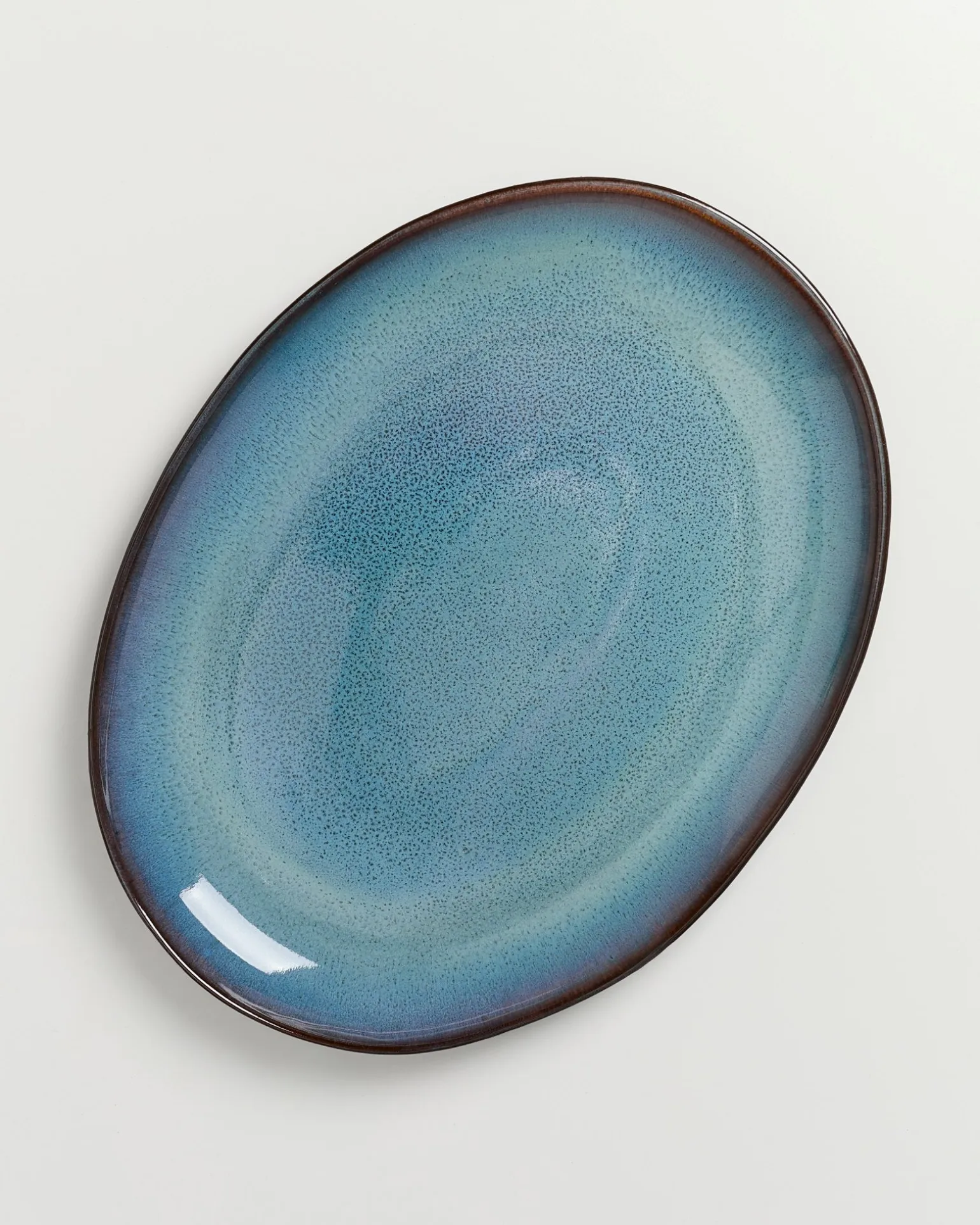 Madeira Servierplatte L oval grünblau