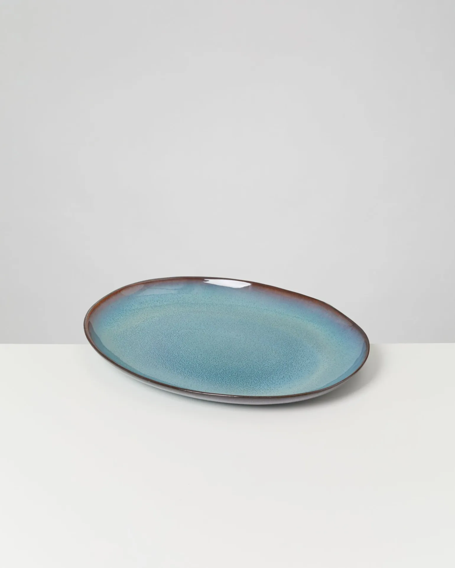 Madeira Servierplatte L oval grünblau