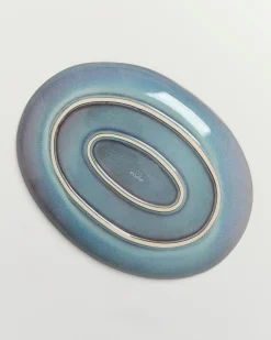 Madeira Servierplatte L oval grünblau