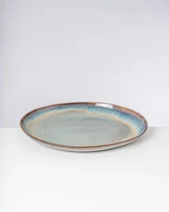Madeira Servierplatte XL oval grünblau