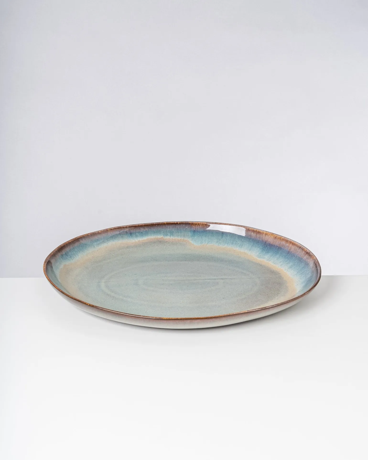 Madeira Servierplatte XL oval grünblau