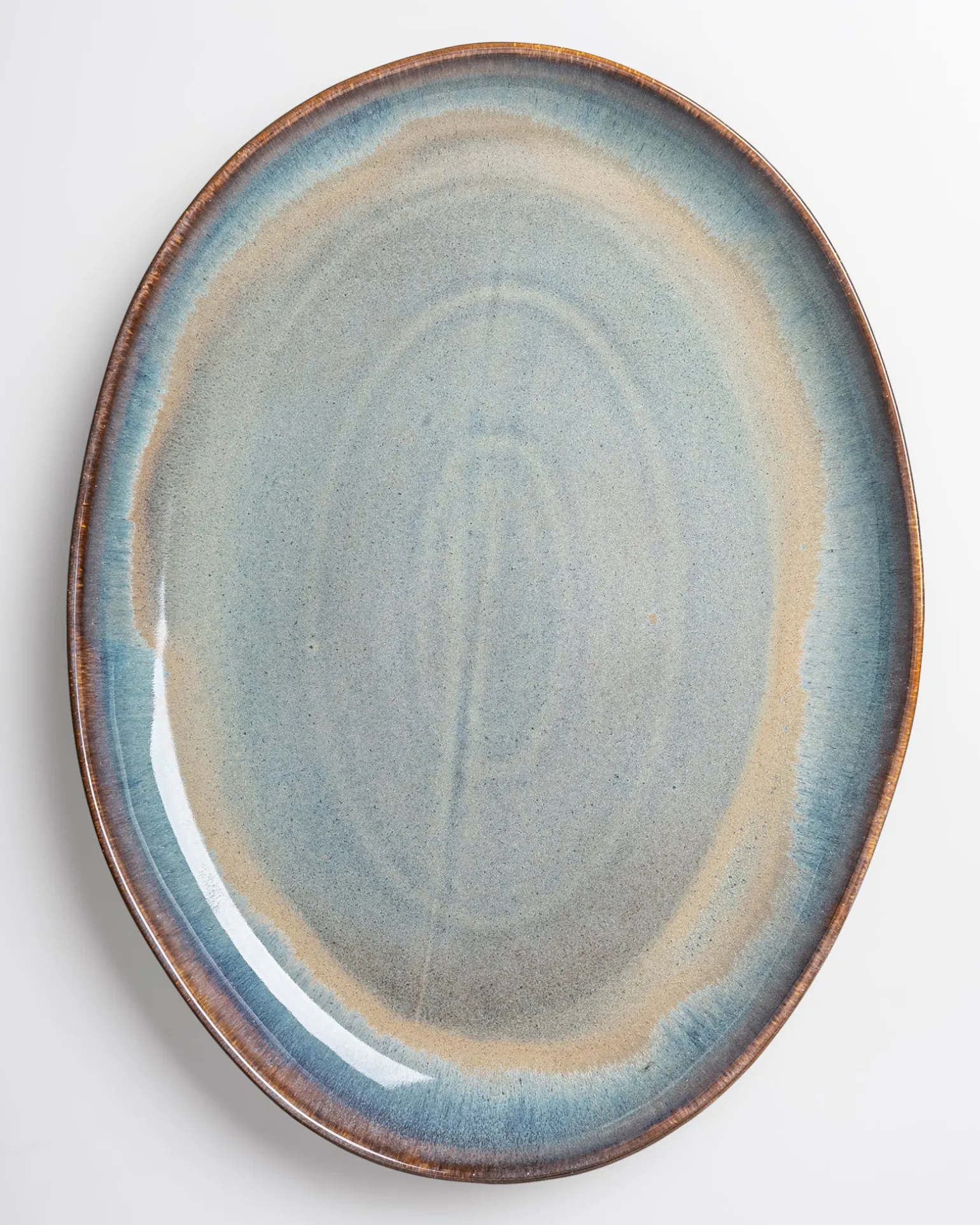 Madeira Servierplatte XL oval grünblau