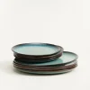 Madeira Teller-Set grünblau 8-teilig