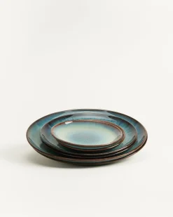 Madeira Teller-Set grünblau 6-teilig