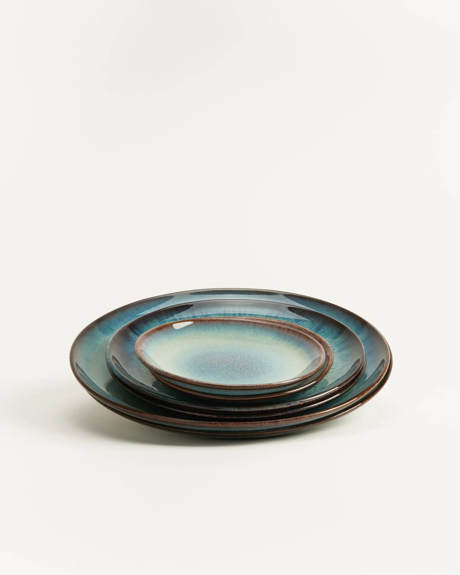 Madeira Teller-Set grünblau 6-teilig