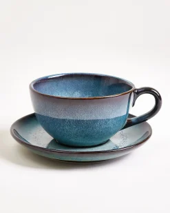 Madeira Untertasse groß classic grünblau