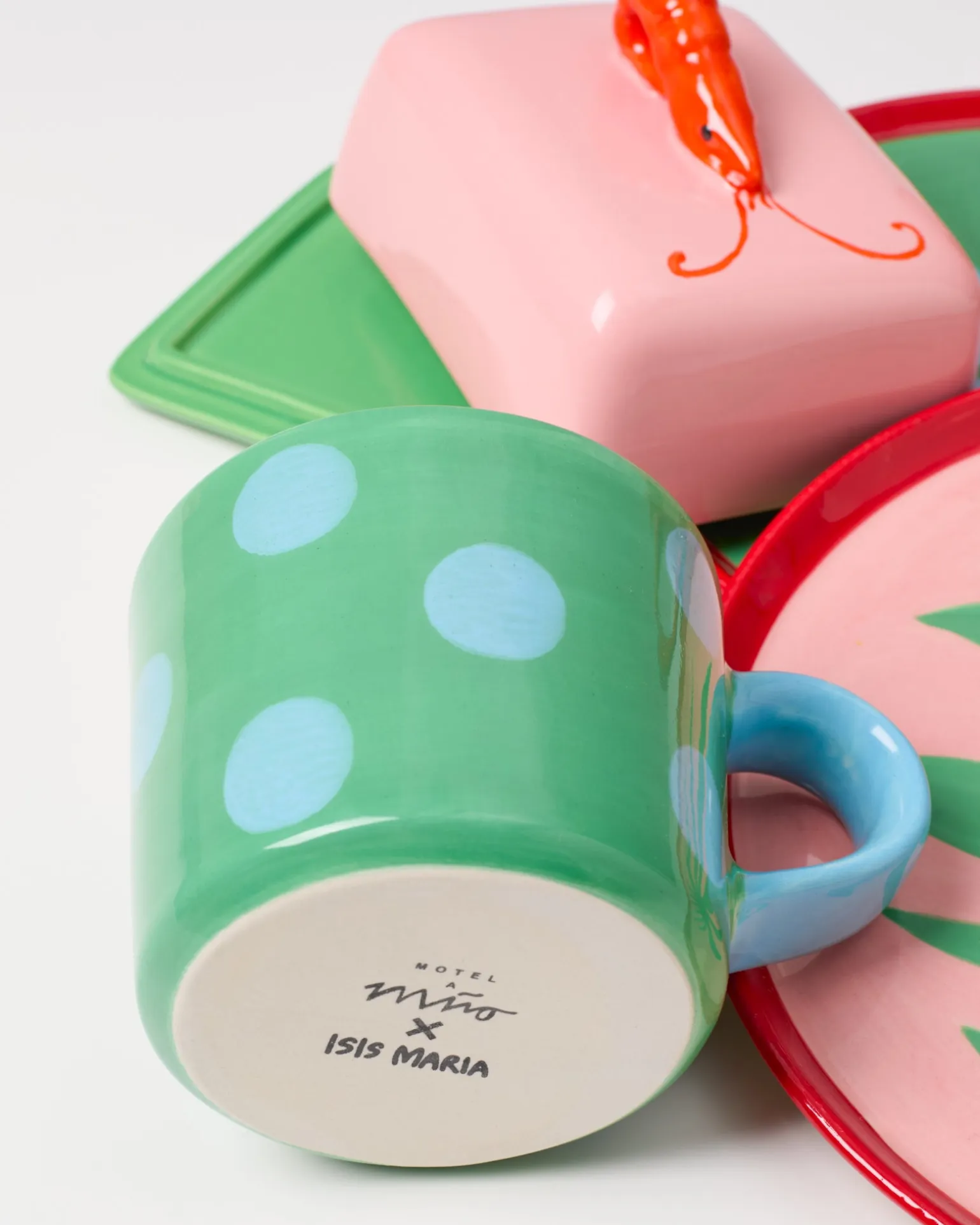 MaM x Isis Maria Geschirr-Set Palm Dot mix 5-teilig