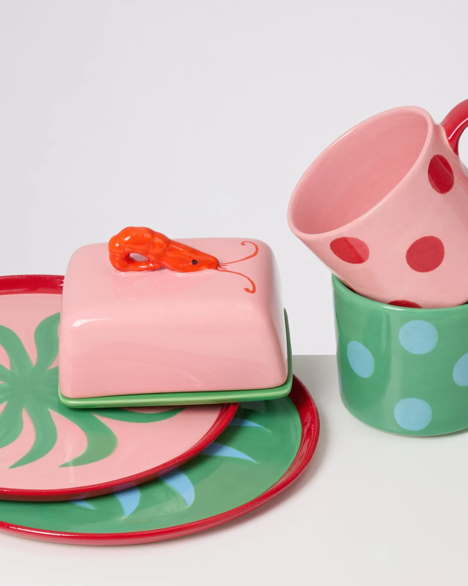 MaM x Isis Maria Geschirr-Set Palm Dot mix 5-teilig