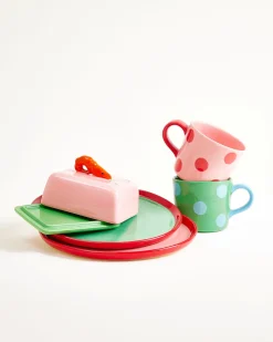 MaM x Isis Maria Geschirr-Set Shrimp Dot mix 5-teilig