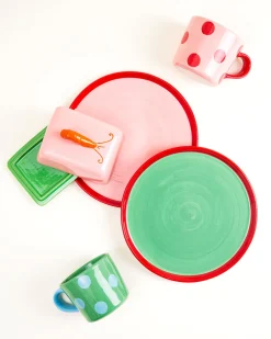 MaM x Isis Maria Geschirr-Set Shrimp Dot mix 5-teilig