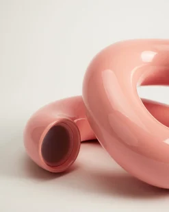 MaM x Ju Schnee Keramiklampe rosa