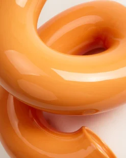 MaM x Ju Schnee Keramiklampe orange