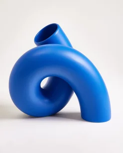 MaM x Ju Schnee Vase L blau