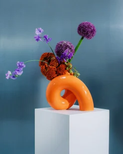 MaM x Ju Schnee Vase L orange