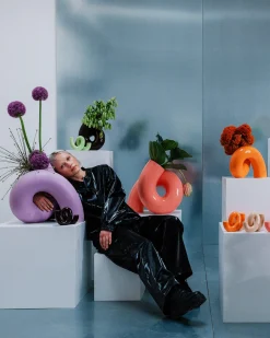 MaM x Ju Schnee Vase XL lavendel
