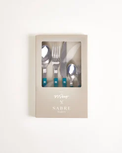MaM x Sabre Paris Besteck 5er-Set dunkelgrün off-white